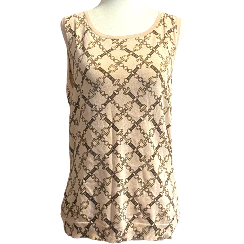 Vintage Jones & Co. Silk blend sweater vest. Sz.L